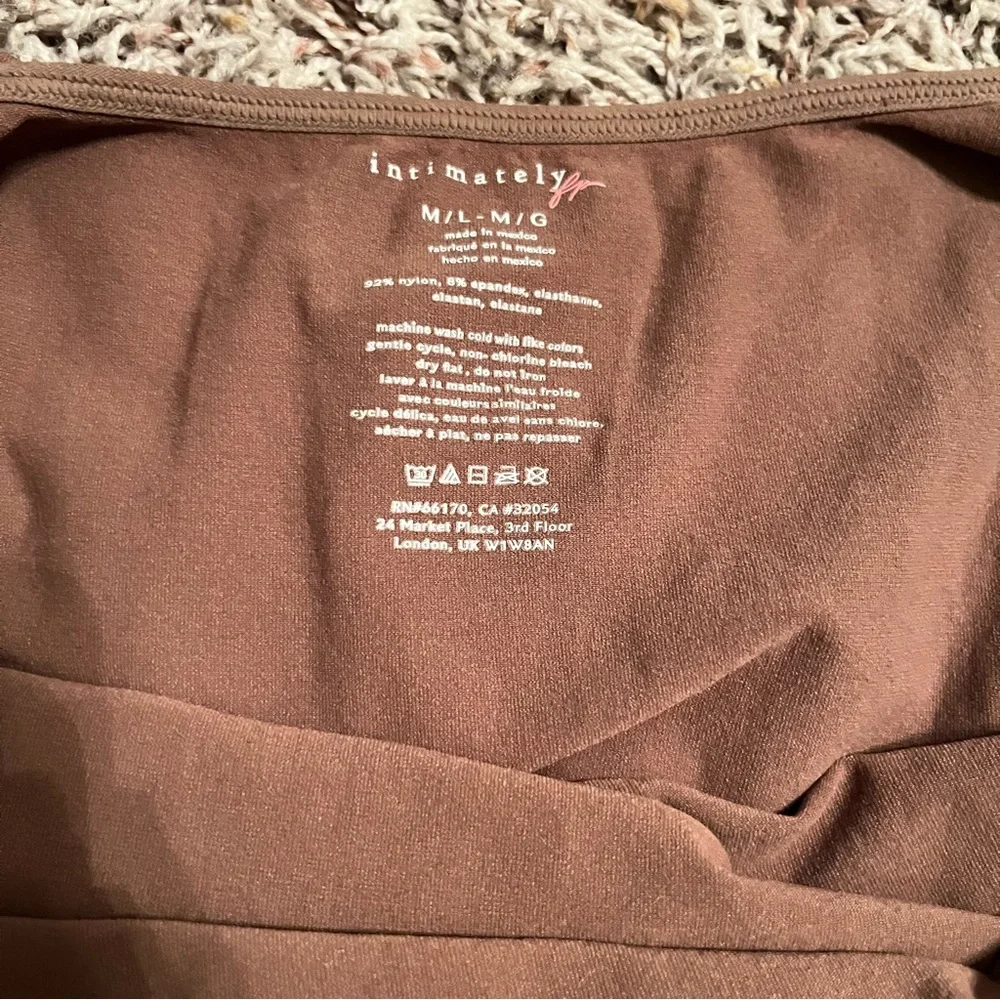 INTIMATELY FREE PEOPLE Low Back Seamless Long Sleeve in Withered Rose Sz M/L NWT